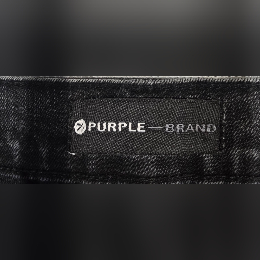 Purple Brand Men's Midrise Slim Fit Black Jeans Size 28 - Picture 8 of 10